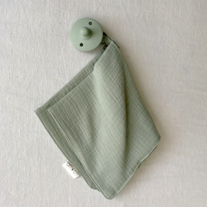 Ali + oli - Pacifier Set Round (Grey & Sage)