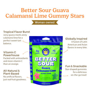 Guava Calamansi Lime Gummy Stars