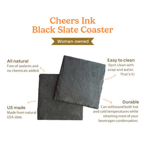 Black Slate Coaster