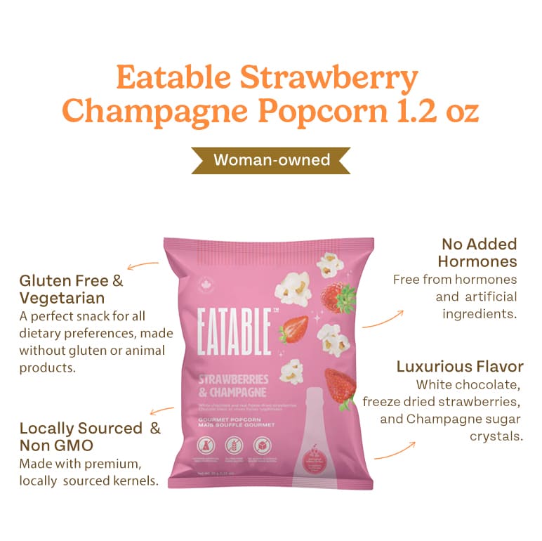 Strawberry & Champagne Popcorn