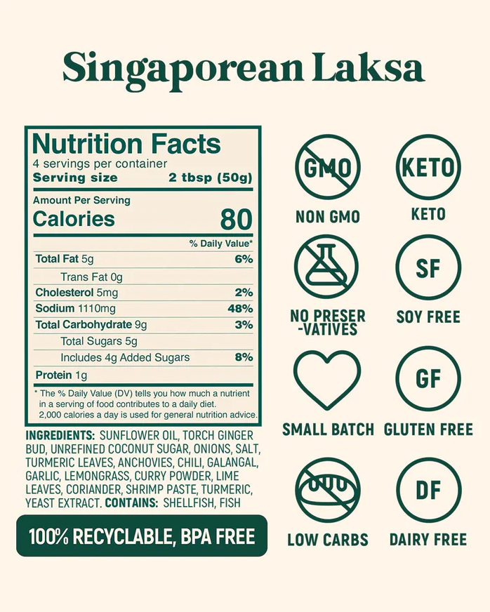 Homiah - Singaporean Laksa Spice Kit