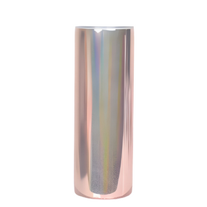 Silver Rainbow Mirror Tall Travel Cup