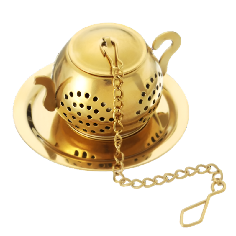 Joyful Co - Gold Teapot Tea Infuser