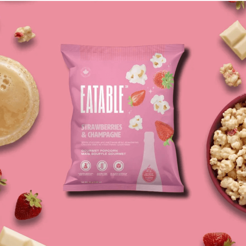 Strawberry & Champagne Popcorn