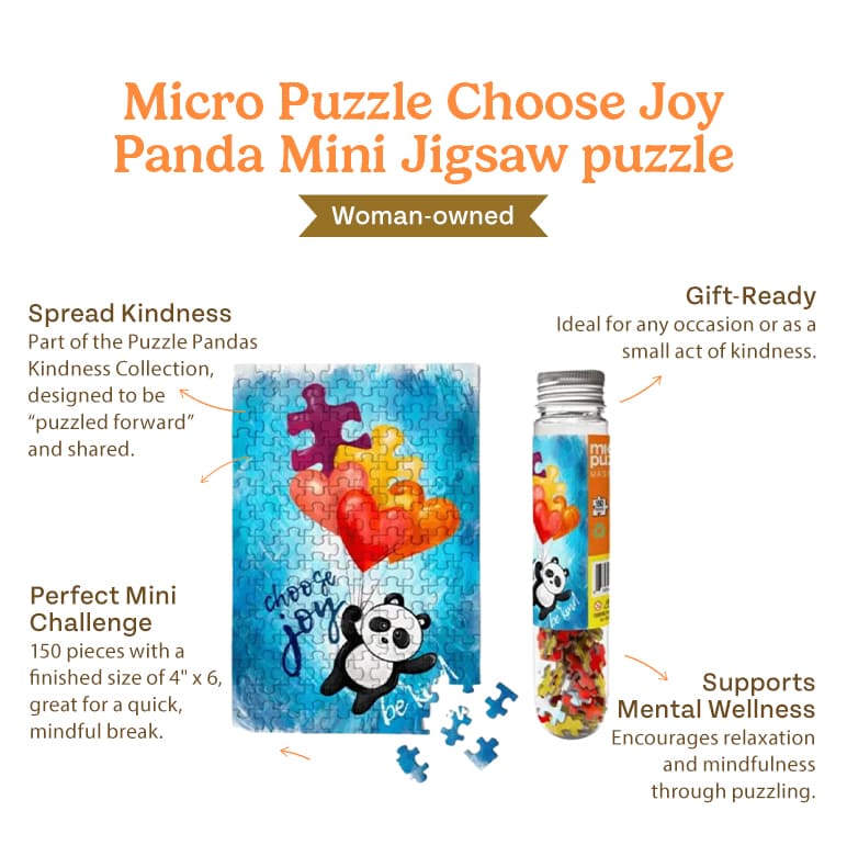 Choose Joy Panda Mini Jigsaw puzzle