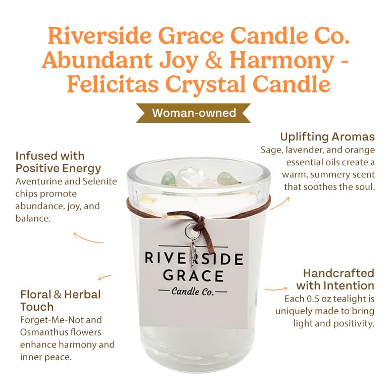 Felicitas Crystal Candle