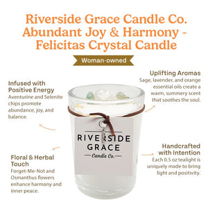 Felicitas Crystal Candle