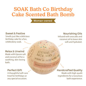 Birthday Cake Scented Bath Bomb