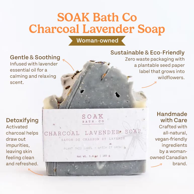 Charcoal Lavender Soap