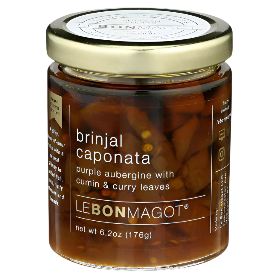 Le Bon Magot - Brinjal (Eggplant) Caponata with Curry Leaves & Cumin