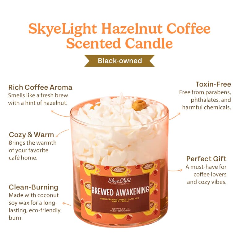 Hazelnut Coffee Scented Candle