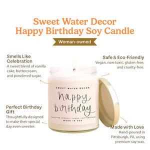 Happy Birthday Soy Candle