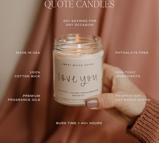 Love You Candle